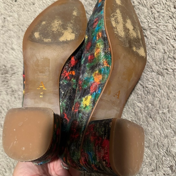 Anthropologie Anthro Joyeux Ankle Boots Sz 40 9.5
Green Motif Colorful rare shoe - Picture 11 of 13